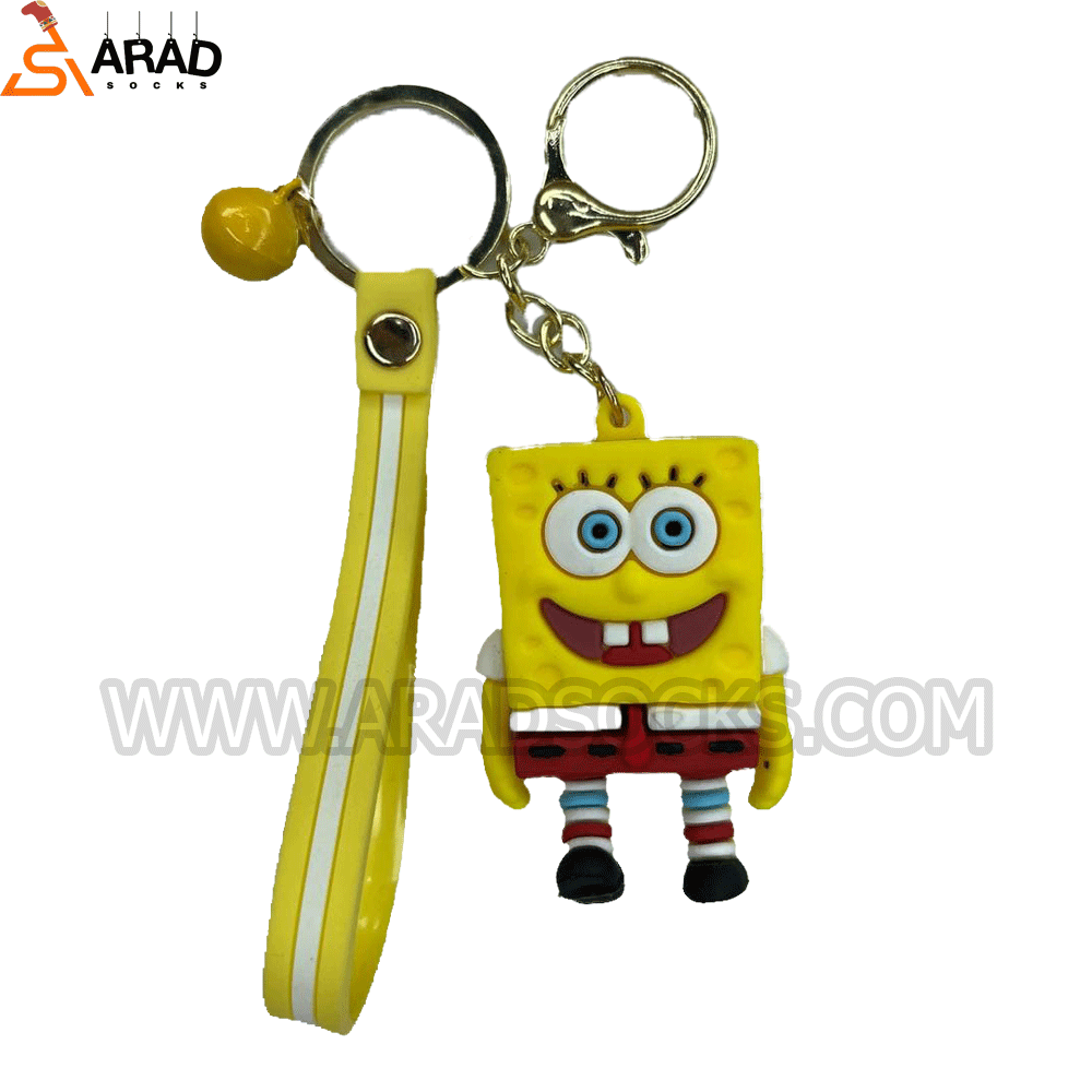 bob جاکلیدی سیلیکونی طرح باب اسفنجی - Image 1