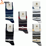 جوراب ساقدار خط دار مردانه