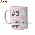 ماگ طرح خرس های کله فندقی