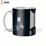 ماگ سرامیکی طرح بی تی اس