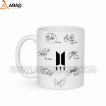 ماگ سرامیکی طرح بی تی اس