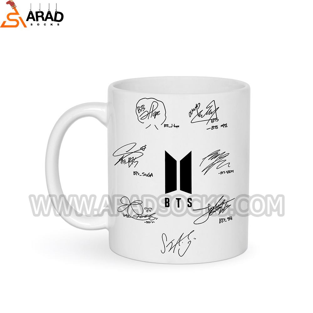 bts-mugg ماگ سرامیکی طرح بی تی اس - Image 1