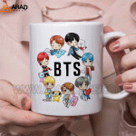 ماگ سرامیکی طرح بی تی اس