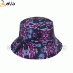 کلاه باکت دو رو طرح آبرنگی