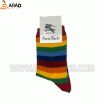 جوراب ساقدار رنگی رنگی