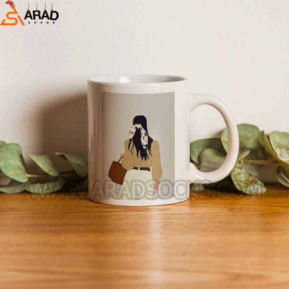 girl ماگ سرامیکی طرح دختر - Image 1