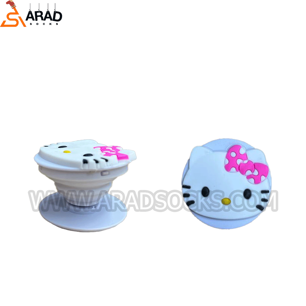 kitty-pop پاپ سوکت سیلیکونی طرح کیتی - Image 1