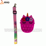 کیف سیلیکونی پاپتی طرح یونیکورن گلدار - Image 2