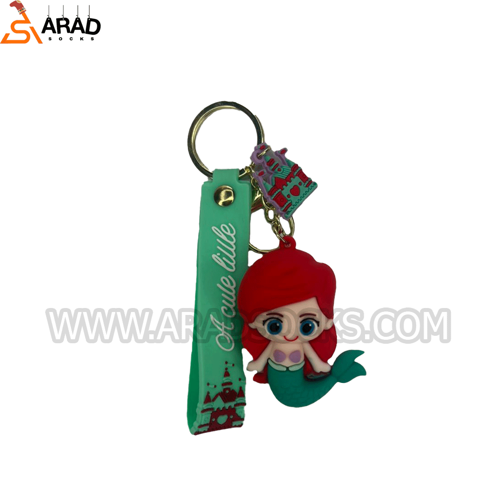 mermaid جاکلیدی سیلیکونی طرح پری دریایی - Image 1