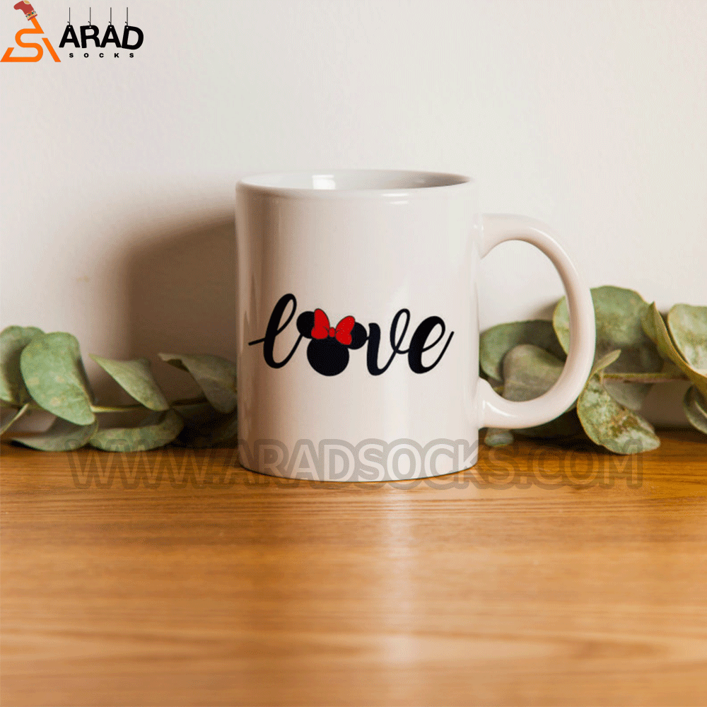 mini ماگ سرامیکی عاشقانه طرح مینی موس - Image 1