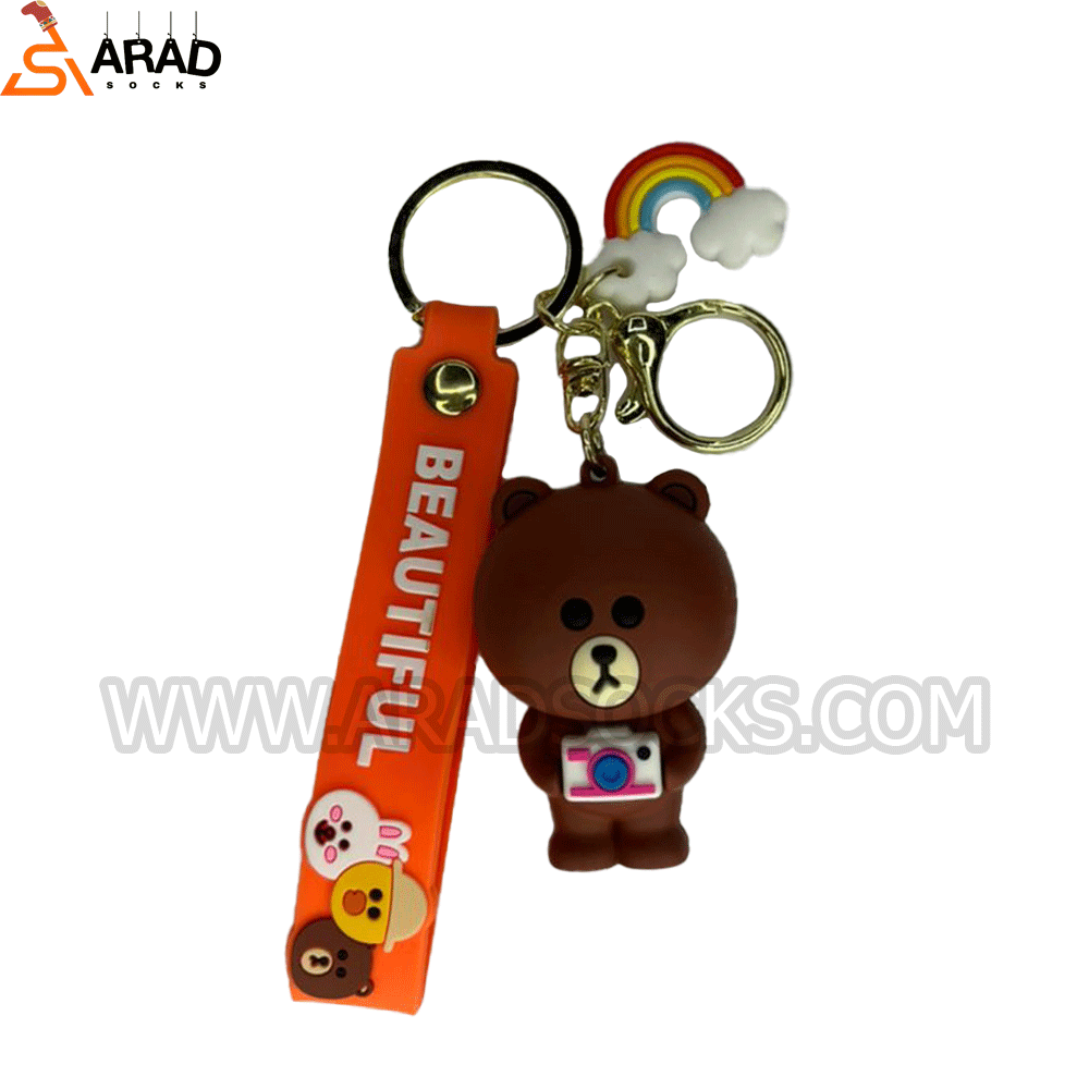 teddy-key جاکلیدی سیلیکونی طرح خرس لاین - Image 1