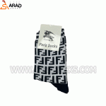 جوراب ساقدار طرح فندی - Image 4