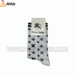 جوراب ساقدار طرح ال وی - Image 4