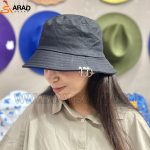 کلاه باکت مشکی پیرسینگ دار