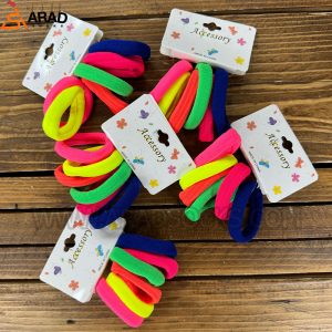 پک شش تایی کش مو رنگی(سایز بزرگ)