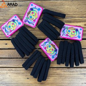 پک شش تایی کش مو مشکی ساده( سایز بزرگ)