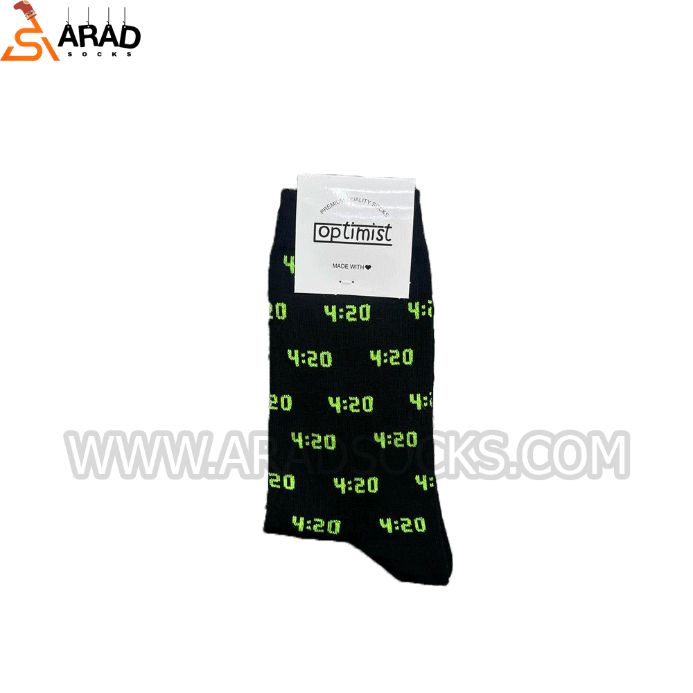 FOUR جوراب ساقدار طرح 4:20 - Image 1