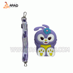 کیف سیلیکونی طرح خرگوش بنفش