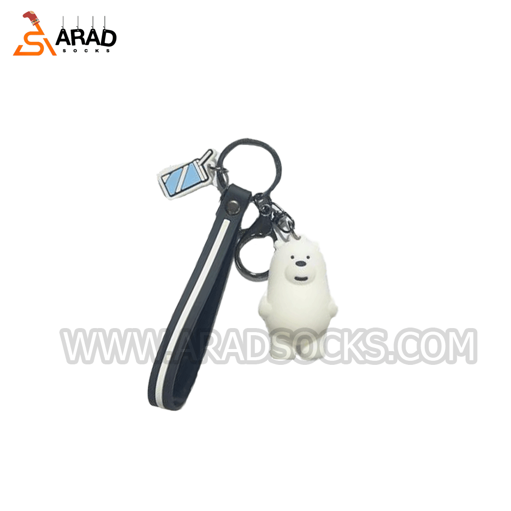 ICE-BEAR جاکلیدی سیلیکونی طرح خرس یخی - Image 1