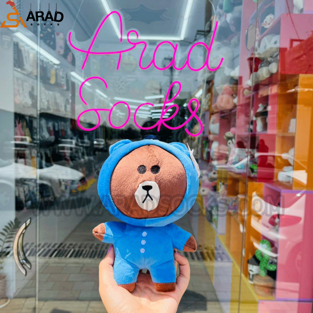 blue-teddy عروسک خرس لاین آبی - Image 1
