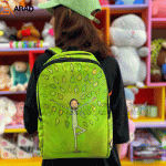 کوله پشتی طرح دختر و برگ