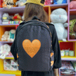 کوله پشتی طرح قلب نارنجی