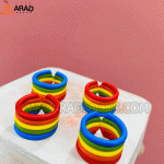انگشتر پلیمری رنگین کمانی