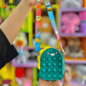 کیف سیلیکونی پاپتی طرح دایناسور