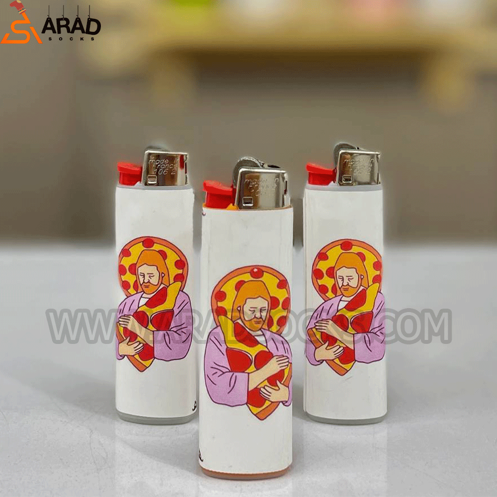 alighter2 فندک گازی بیک طرح پیتزا - Image 1