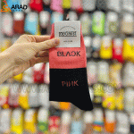 جوراب ساقدار طرح Black pink