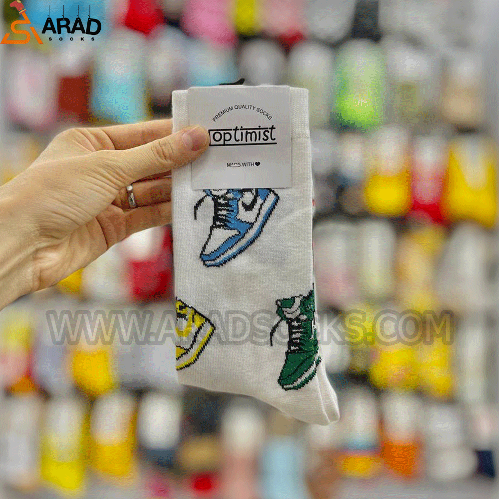 bsocks1 جوراب ساقدار طرح جردن - Image 1