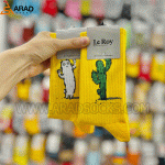 جوراب ساقدار تا به تا طرح کاکتوس