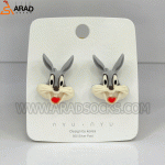 گوشواره میخی طرح خرگوش