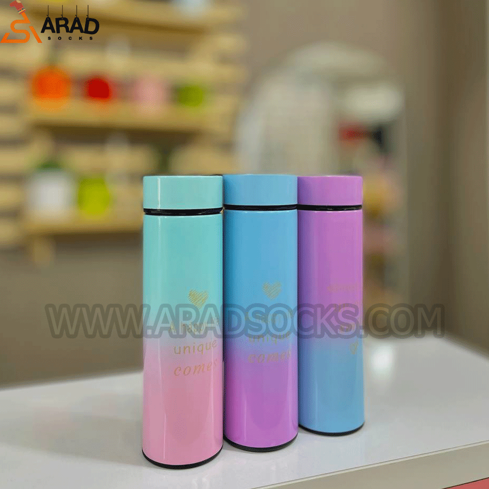 fllask فلاسک فانتزی استیل دو رنگ - Image 1