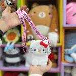 کیف سیلیکونی طرح کیتی سفید