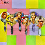 آیینه دستی طرح دختر