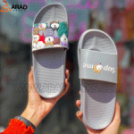 دمپایی سیلیکونی طرح حیوانات رنگ طوسی