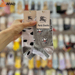 جوراب مچی تا به تا طرح گاوی