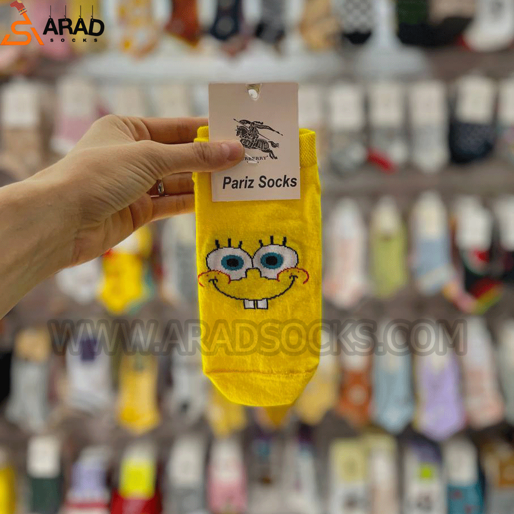 wrist-socks4 جوراب مچی طرح باب اسفنجی - Image 1
