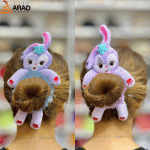 کش مو طرح خرگوش رنگی