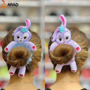 کش مو طرح خرگوش رنگی