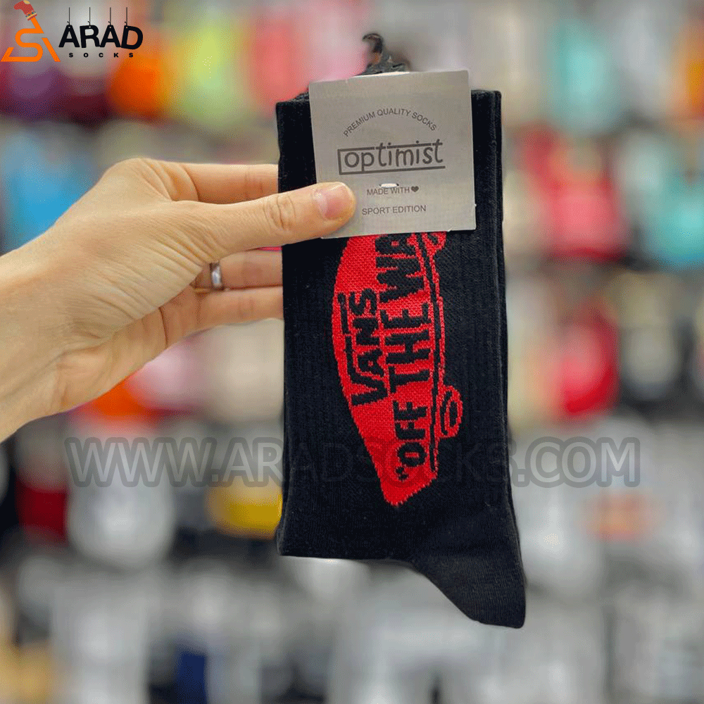 جوراب ساقدار طرح ونسoff the wall