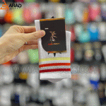 جوراب ساقدار طرح آدیداس سه خط رنگی