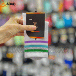 جوراب ساقدار طرح آدیداس سه خط رنگی