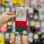 جوراب ساقدار یلدایی طرح هندوانه سبز