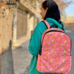 کوله پشتی مخمل طرح موز