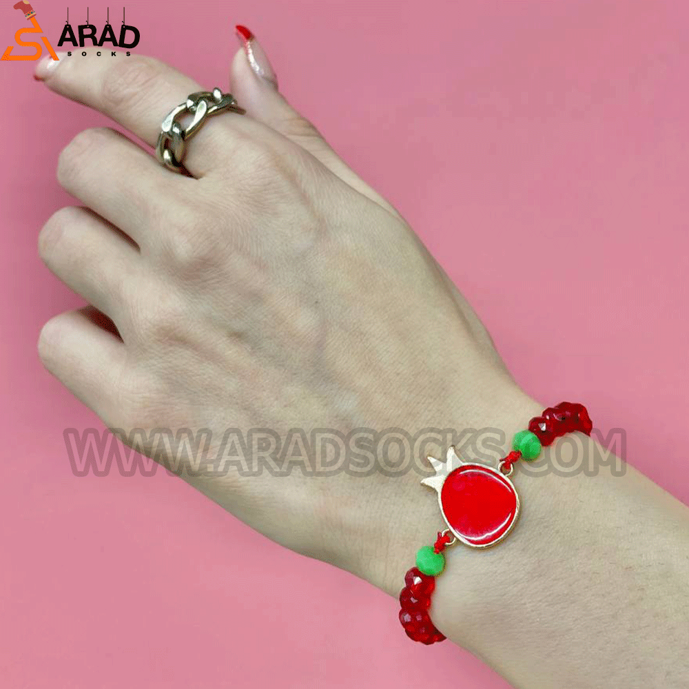 bracelet1 دستبد یلدایی طرح انار کوچک - Image 1