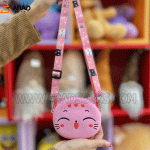 کیف سیلیکونی طرح گربه صورتی