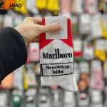 جوراب ساقدار طرح سیگار مارلبرو