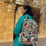 کوله پشتی مخمل طرح کاکتوس